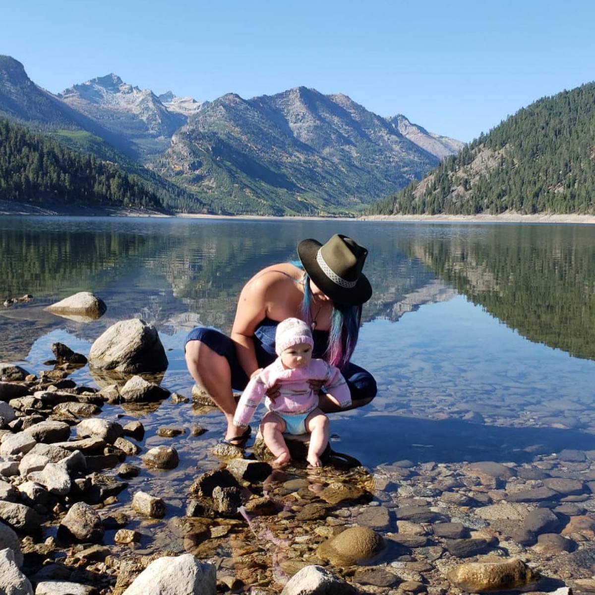 Irie loves the water too!
