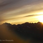 Sunset over the ridge