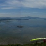 Hang glide launch area